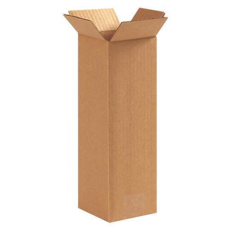 5512 Tall Corrugated Cardboard Box 5" L x 5" W x 12" H, Kraft, for Shipping, Packing and Moving (Pack of 25)