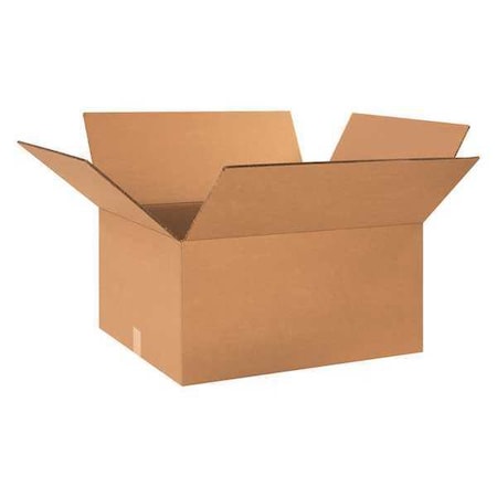 HD242012DW Double Wall Corrugated Box, 24" Length x 20" Width x 12" Height, Kraft (Bundle of 10)