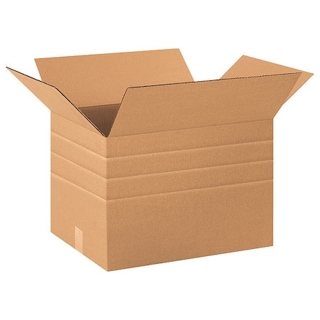 MD201212 Multi-Depth Corrugated Cardboard Box 20" L x 12" W x 12" H, Kraft, for Shipping, Packing and Moving (Pack of 20)