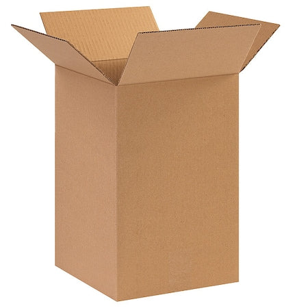101015 Corrugated Cardboard Box 10" L x 10" W x 15" H, Kraft, for Shipping, Packing and Moving (Pack of 25)