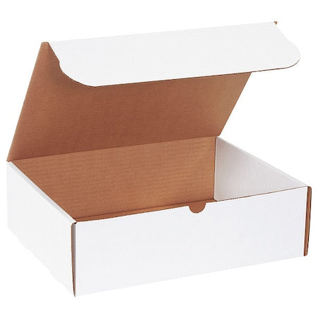 White Literature Small Business Mailers, 13" L x 10"" W x 4" H, for Shipping and Packaging, Bundle of 50