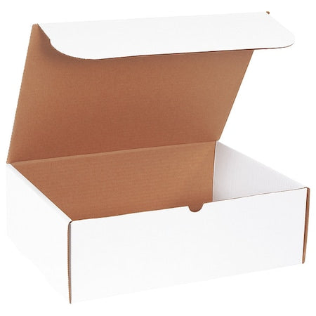 White Literature Mailing Boxes, 15 1/8 x 11 1/8 x 5 Inches, Pack of 50, Crush-Proof, for Shipping, Mailing and Storing, Oyster White