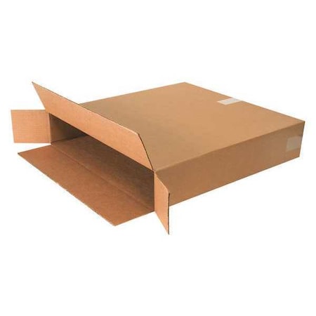 24524FOL Side Loading Corrugated Cardboard Box 24" L x 5" W x 24" H, Kraft, for Shipping, Packing and Moving (Pack of 25)