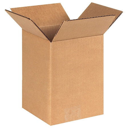 668 Corrugated Cardboard Box 6" L x 6" W x 8" H, Kraft, for Shipping, Packing and Moving (Pack of 25)