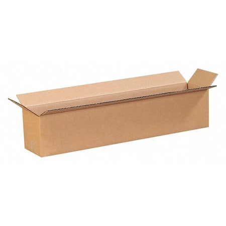 2044 Corrugated Cardboard Box, 20" L x 4" W x 4" H, Kraft, For Shipping, Packing and Moving (Pack of 25)