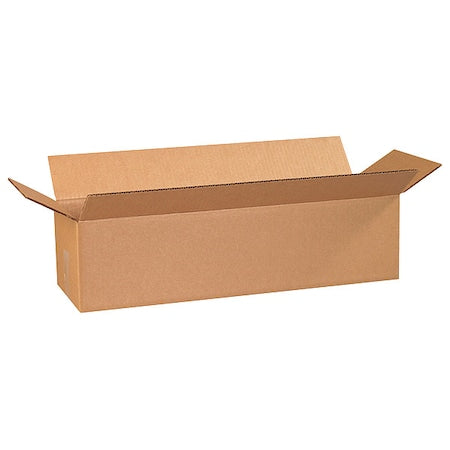 Recycled Corrugated Cardboard Boxes, 24" L x 8" W x 6" H, Brown/Kraft, Contains 15%-100% Recycled Content (Pack of 25)