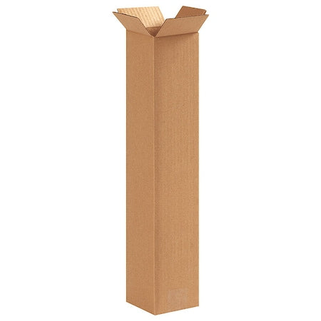 4420 Tall Corrugated Cardboard Box 4" L x 4" W x 20" H, Kraft, for Shipping, Packing and Moving (Pack of 25)