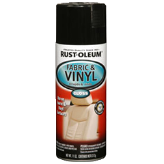 Rust-Oleum® Fabric & Vinyl is a flexible coating that restores color on vinyl, simulated leather and some fabrics. Ideal for use on vinyl furniture, luggage, car seats, car door panels, vinyl car tops, dashboards, floor mats and more.
Use on fabric & vin