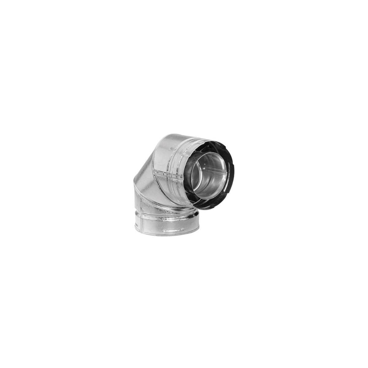 DirectVent Pro Collection 5" x 8" Inner Diameter Galvanized 90 Degree Elbow
The DirectVent Pro 5" Inner Diameter Galvanized 90 Degree Elbow is a component that is used in a typical venting installation. The 90 degree elbow for the DirectVent Pro series i