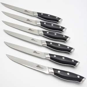 Chicago Cutlery knives bring professional quality to the home chef, with precision sharpness and outstanding durability. The stainless steel blades are strong and resist corrosion and stains. And these Clybourn knives have beautiful, stainless steel handl