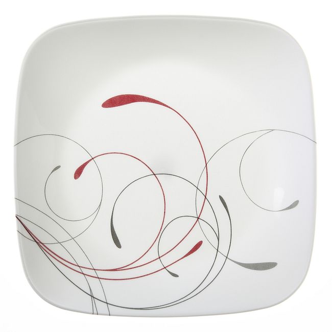 Adorned with plumes of soft gray and rich red, this salad plate brings splendid style to the table. The sleek square shape has a modern look along with great durability, so it will embellish everyday meals and special occasions for years to come.
Nothing
