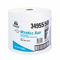 Kimberly 34955 Wypall X60 Wipers Teri Light Weight Jumbo Roll 12.5x13.4 White