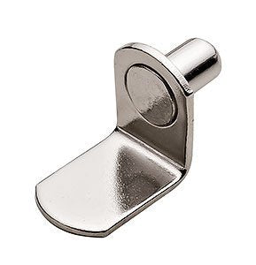 Hafele America Bracket-Style Nickel Shelf Support, 1/4" (50)