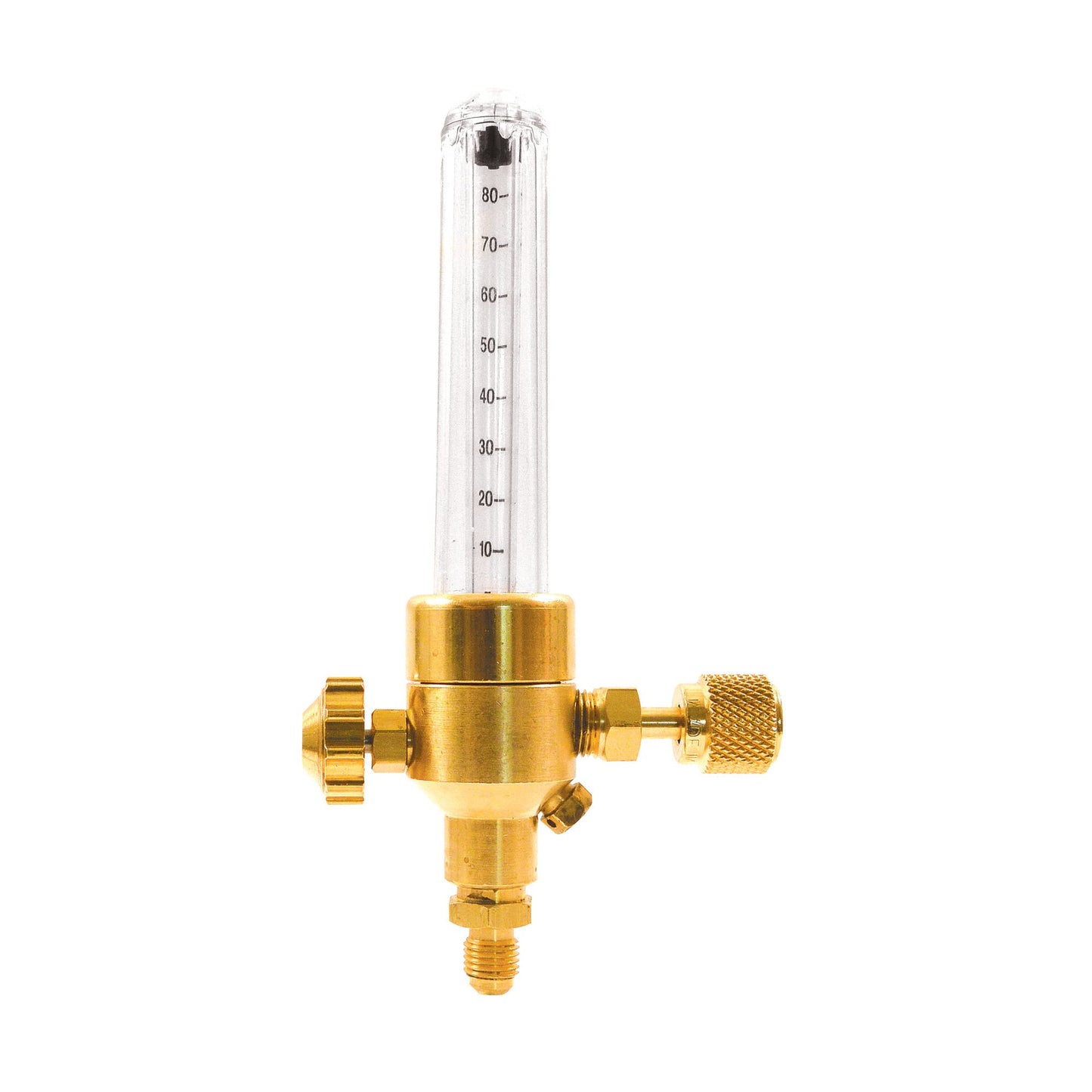 Uniweld UNF3 Nitrogen Flow Indicator with 1/4-Inch Female Flare Inlet Connection and 1/4-Inch Male Flare Outlet Connection