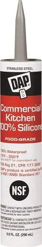 12 Pack of 9.8 oz Dap 08660 Commercial Kitchen Stainless Steel 100% Silicone Sealant