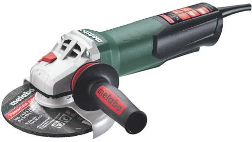 Metabo 6-Inch Angle Grinder, 9,600 RPM, 14.5 Amp, Electronics, Non-locking Paddle Switch, M-Brush, Made in Germany, WEP 19-150 Q M-BRUSH, 613111420, Green