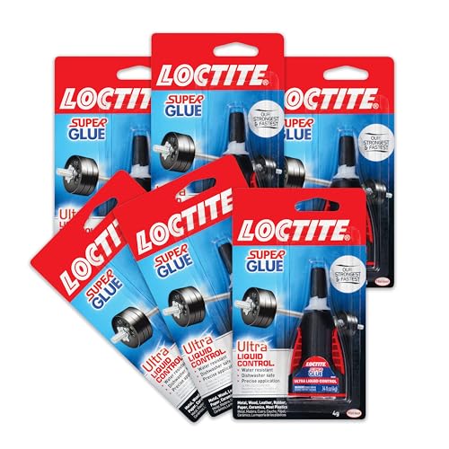 Loctite Super Glue Ultra Liquid Control, 0.14 fl oz, 6, Bottle