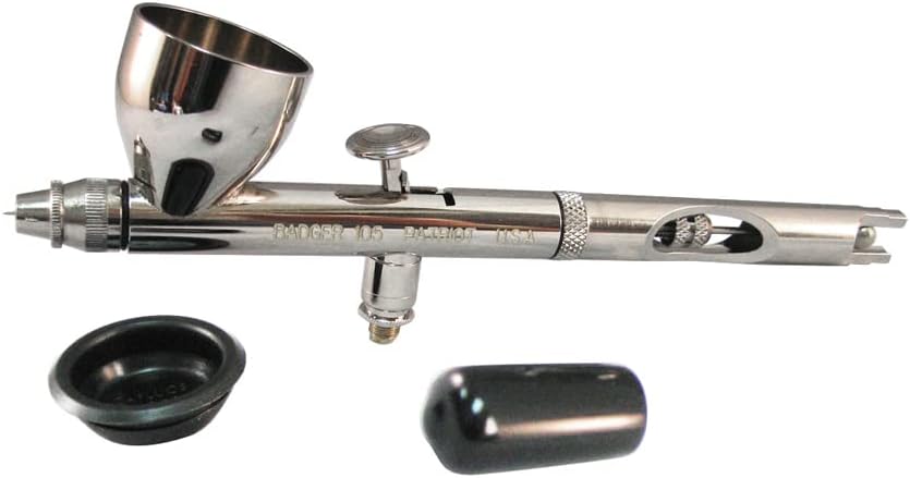 Badger Air-Brush Co. Model 105 Patriot Fine Gravity Airbrush, Stainless Steel