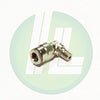 Lincoln Industrial 244054 Quicklub 1/4" Tube x 1/4-28" Male 90° Elbow Quicklinc Push-In Style Fitting for Nylon Tubing