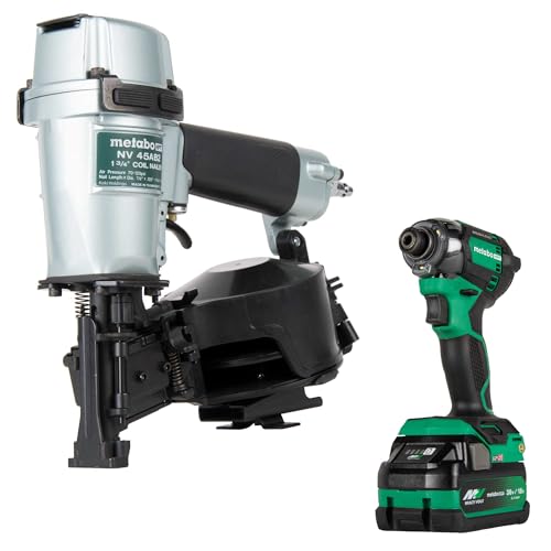 Metabo HPT 18V MultiVolt 18-Ga Compact Cordless Brad Nailer Kit, Includes 1-18V 2.0 Ah Battery, NT1850DG