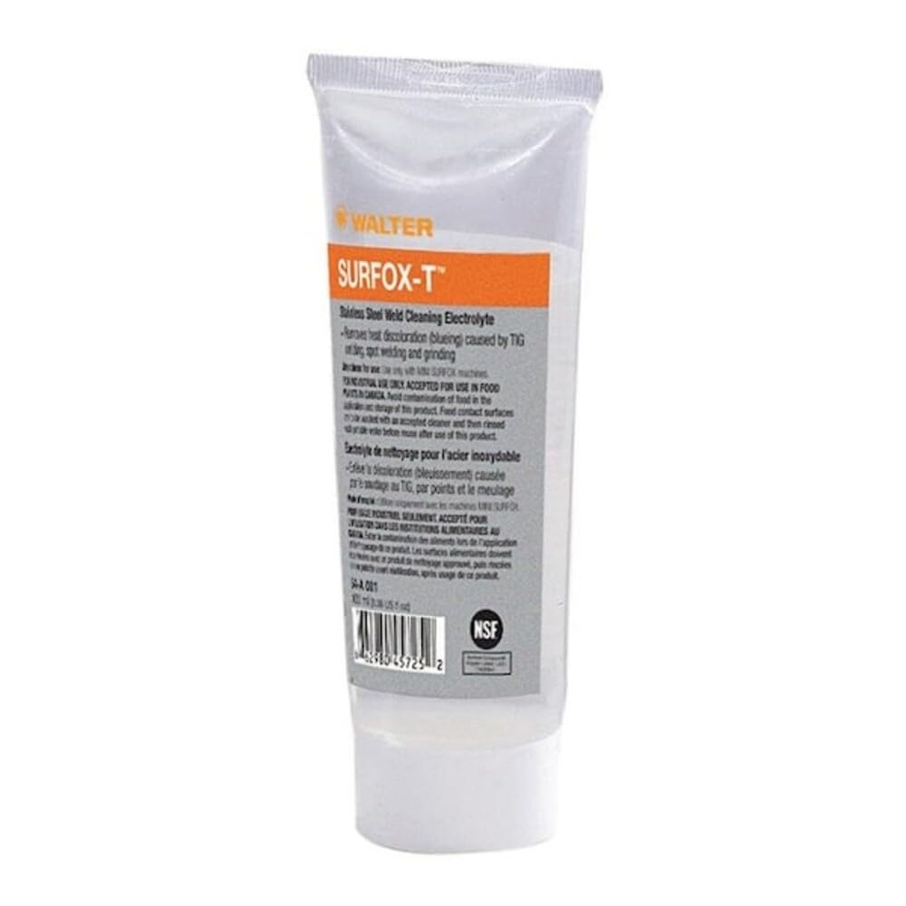 Walter 54A001 Surfox-T Heavy Duty Weld Cleaning Electrolyte [Pack of 6] (100 ml) - Non Flammable, VOC Free Cleaning Solution. Cleaning Supplies