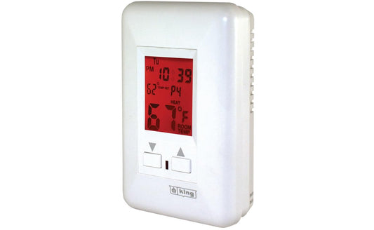 King Electric Thermostat Electronic 7-Day Programmable 208/240-Volt 22 Amp Single Pole ESP230-R
