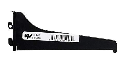 BRACKET SHELF 6" BLACK