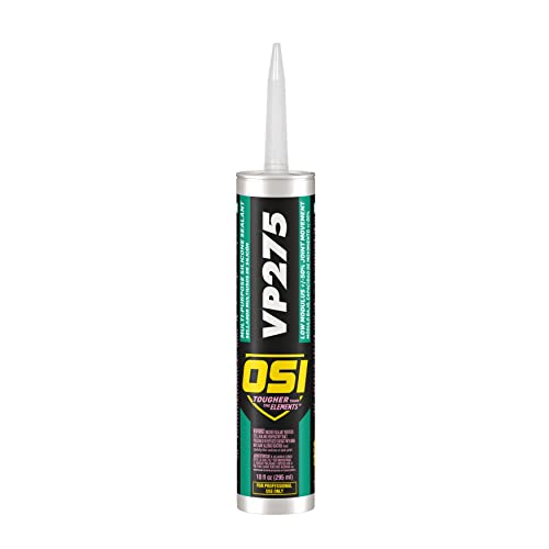 OSI VP275 Clear Multi-Purpose Silicone Sealant 10-Fluid Ounces Cartridge (1494058)
