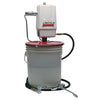 Lincoln 989 Pneumatic Double Acting Grease Pump, for 25 to 50lb, 50:1 Ratio, 7' High Pressure Hose, Control Valve, Universal Swivel and Coupler, Standard Follower, Steel Drum Cover, Carrying Handle