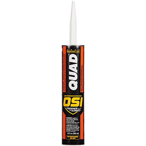 OSI Quad Window, Door and Siding Sealant Beige 455, 10 fl oz, Cartridge