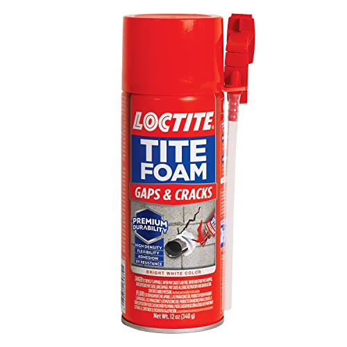 Loctite Tite Foam Gaps & Cracks White Insulating Foam Sealant, 12 oz, 8, Can