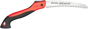 Corona Tools 8-Inch RazorTOOTH Folding Saw | Pruning Saw Designed for Single-Hand Use | Curved Blade Hand Saw | Cuts Branches Up to 4" in Diameter | RS 7255 Black