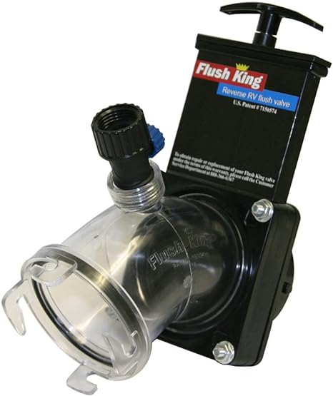 Valterra Flush King? 45 Degree Reverse Flush Valve Attachment for RV, Camper, Trailer