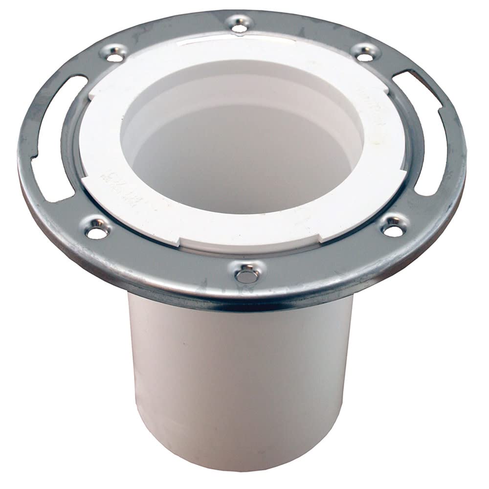 3 X 4 PVC Closet Flange W/SS Ring Less Knockout
