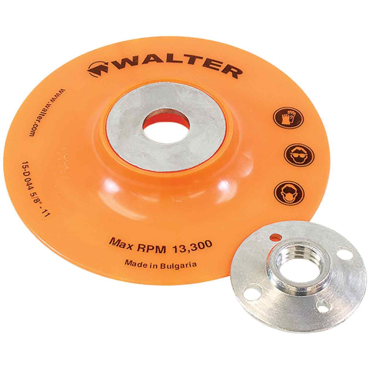 Walter Surface Technologies 15D044 Backing Pad Assembly - 4 ? in. Sanding Disc Pad. Abrasive Wheel Pads