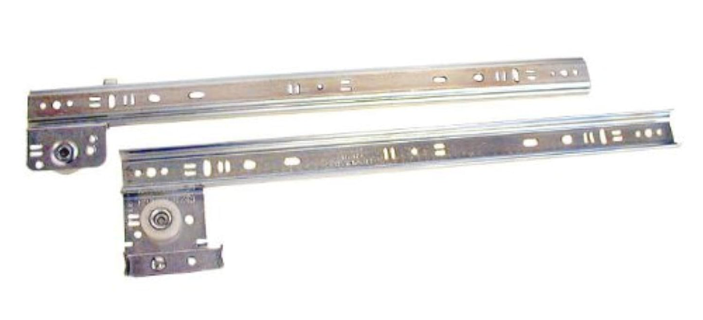 Knape & Vogt 22in Side Drawer Guide Zinc Plated Steel