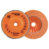 Walter 06A452 4-1/2x5/8-11 Enduro-Flex Turbo Spin-On Discs Fast Grinding Blending Flap Disc Grit 36/60 Type 27S, 10 pack