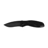 Kershaw Blur Black (1670BLK) Everyday Carry Pocketknife, 3.4 inch Stainless Steel Drop Point Blade, Cerakote Blade Finish, SpeedSafe Opening, Reversible Pocketclip; 3.9 OZ