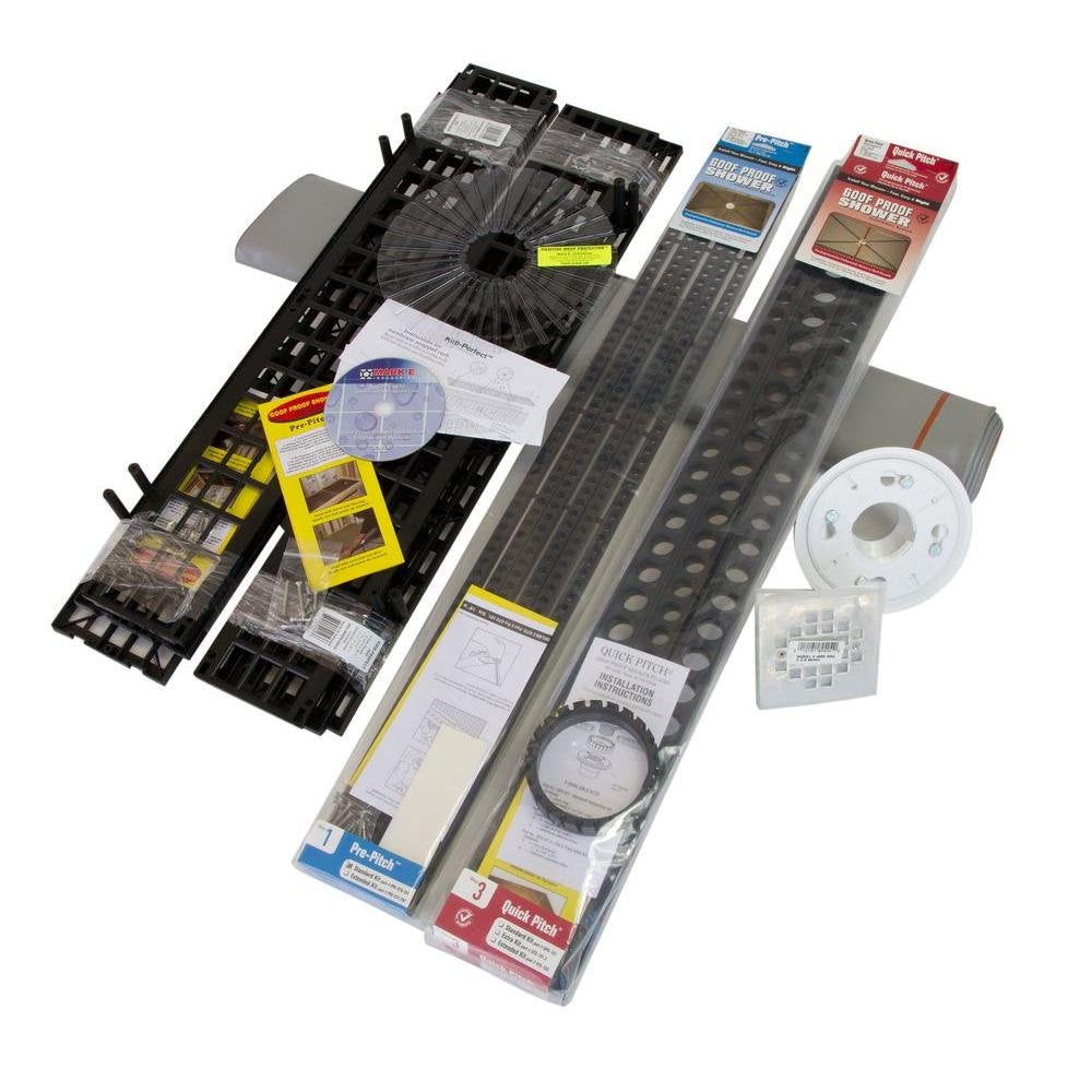 GOOF PROOF SHOWER KITS & FLOOR KITS (SSK-501D SHOWER KIT)