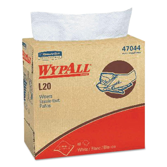 WypAll® L20 Wipers - 9.75"x16.5" White kimtowel Wipes 4 ply 88/Box