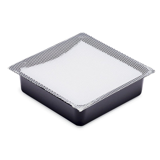 New Pig PAN202 Polypropylene Heavy Fluids Absorbent Drip Pan, 3.52 Gallon Absorbency, 10-1/2" Length x 10-1/2" Width x 3" Height, Black/White (Box of 6)