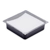 New Pig PAN202 Polypropylene Heavy Fluids Absorbent Drip Pan, 3.52 Gallon Absorbency, 10-1/2" Length x 10-1/2" Width x 3" Height, Black/White (Box of 6)