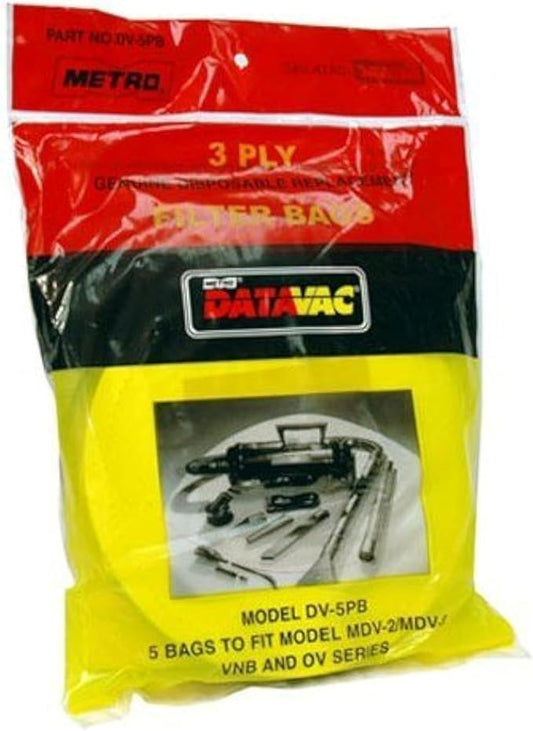 METROVAC Metropolitan Dv5Pb Repl Dust Bags Pk/5 (Dv5Pb)