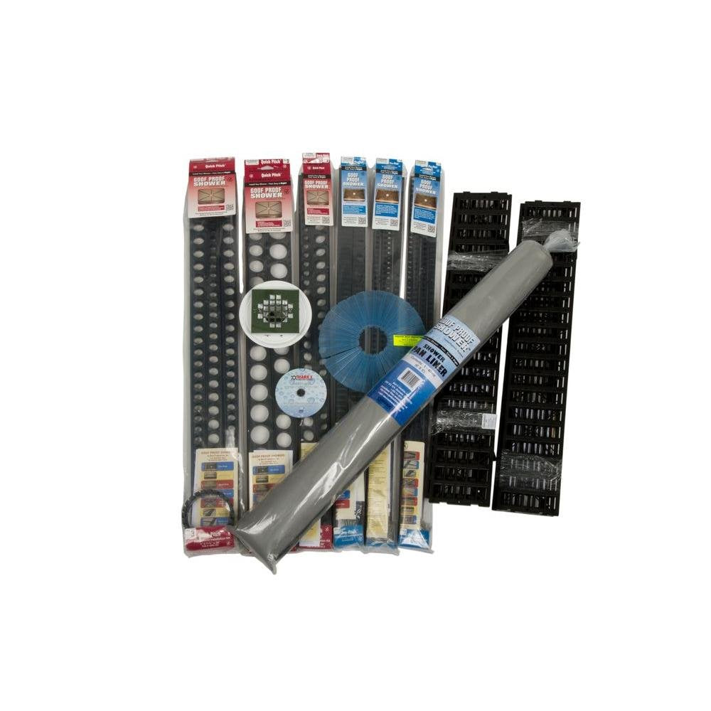 GOOF PROOF SHOWER KITS & FLOOR KITS (SSCK-701D SHOWER KIT)
