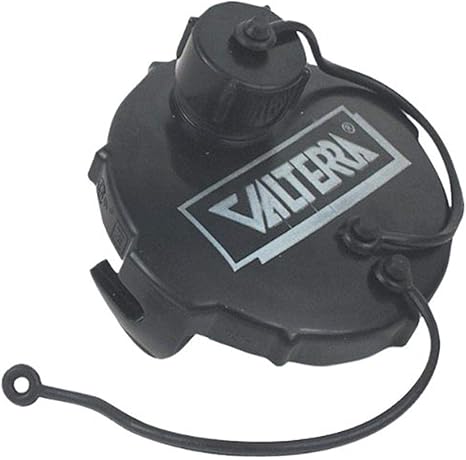 Valterra T1020-1VP Waste Valve Cap - 3" with Capped 3/4" GHT, Black (Carded)