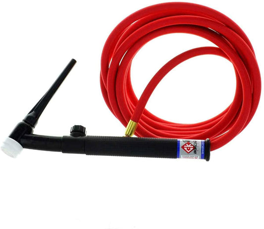 CK17 Air Cooled TIG Torch Kit, Flex Valve, 150A, 12.5', 1-Pc, Super-Flex, CK17V-12-RSF FX