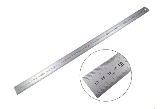 Shinwa H101-E 600 mm Rigid "Zero Glare" Metric Machinist Ruler/Rule Scale .5 mm & mm