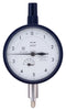 Mitutoyo 2923SB-10 Dial Indicator, #4-48 UNF Thread, 0.375" Stem Dia., Flat Back, White Dial, 0-5-0 Reading, 2.244" Dial Dia., 0-0.5" Range, 0.0001" Graduation, +/-0.0002" Accuracy