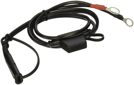 BatteryMINDer RTA-2415 Ring Terminal Assembly – Quick Connect/Disconnect – 18 Gauge Wire – 15 Amp in-Line Blade Fuse – 24 Inches