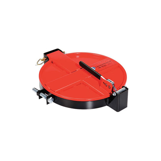 New Pig Latching Drum Lid | For 5 to 16 Gal Steel Drums | Bolt-Ring | 21" L x 15" W x 4.38" H | Red | DRM167-RD